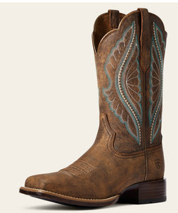 ARIAT WMNS PRIMETIME WESTERN  BOOT TACK ROOM BROWN