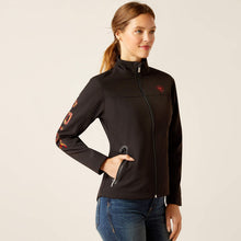 Load image into Gallery viewer, Ariat Women&#39;s New Team Softshell Jacket Black Mirage