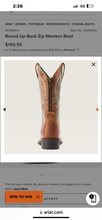 Load image into Gallery viewer, ARIAT WMNS ROUNDUP BACK ZIP  WESTERN BOOT