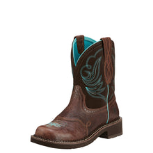 Load image into Gallery viewer, ARIAT WOMEN&#39;S FATBABY WESTERN BOOT HERITAGE DAPPER CHOCOLATE