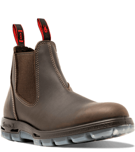 REDBACK GREAT BARRIER  MNS 6 INCH SOFT TOE WORK BOOT PUMA BROWN