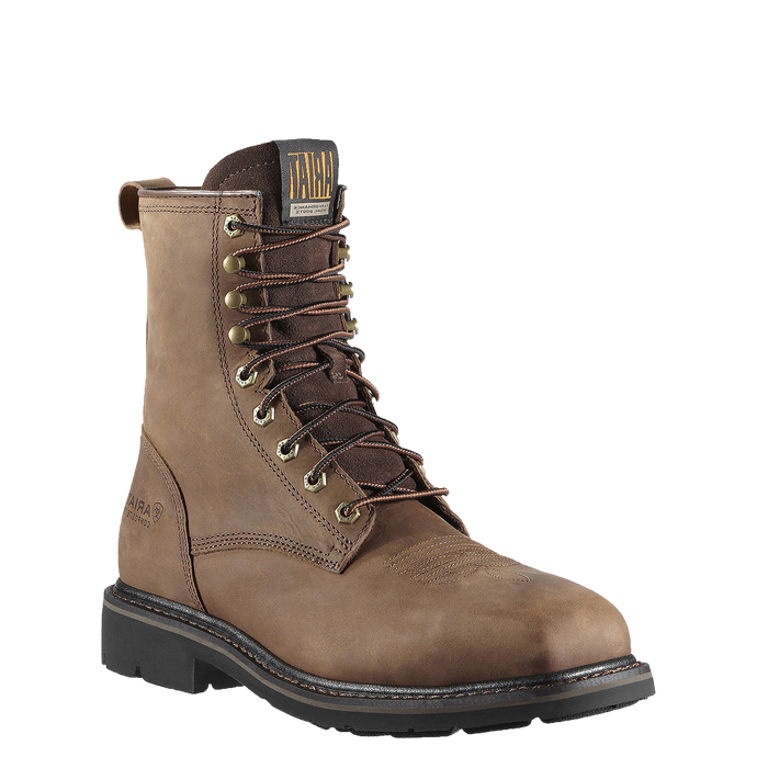 Ariat Mens Alamo 8 Inch Lace Up Steel Toe Work Boot