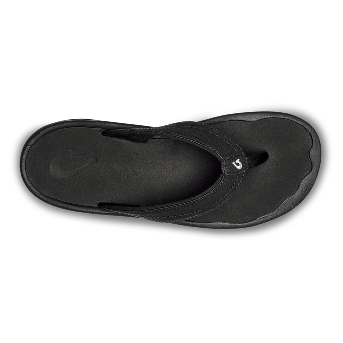 Olukai Wmns Ohana Everyday Classic Leather Waterproof Sandal Black