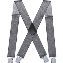 Load image into Gallery viewer, ADJUSTABLE 5CM ELASTIC X-SHAPED SUSPENDER CLIP_CWMM1109: BLACK1 / (OS) 2