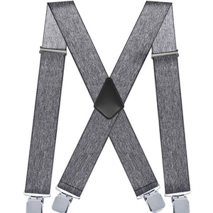 ADJUSTABLE 5CM ELASTIC X-SHAPED SUSPENDER CLIP_CWMM1109: BLACK1 / (OS) 2
