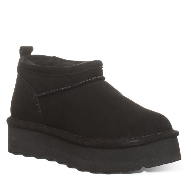 Bearpaw Womens Retro Super Shorty Sheepskin Boot Black