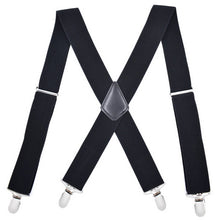 Load image into Gallery viewer, ADJUSTABLE 5CM ELASTIC X-SHAPED SUSPENDER CLIP_CWMM1109: BLACK1 / (OS) 2