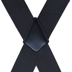 ADJUSTABLE 5CM ELASTIC X-SHAPED SUSPENDER CLIP_CWMM1109: BLACK1 / (OS) 2