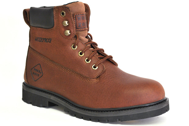 Work Zone Mens 6 Inch Soft Toe Waterproof Work Boot