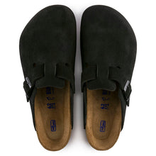 Load image into Gallery viewer, Birkenstock Boston Soft Footbed Unisex Clog Black Suede Leather