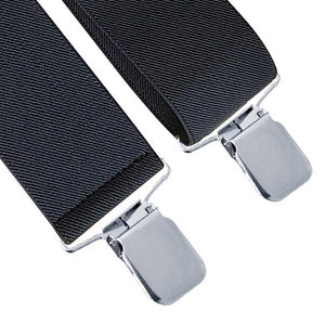 ADJUSTABLE 5CM ELASTIC X-SHAPED SUSPENDER CLIP_CWMM1109: BLACK1 / (OS) 2