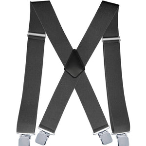 ADJUSTABLE 5CM ELASTIC X-SHAPED SUSPENDER CLIP_CWMM1109: BLACK1 / (OS) 2
