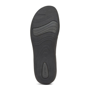 Aetrex Karina Womens Monk Strap Casual Shoe Black
