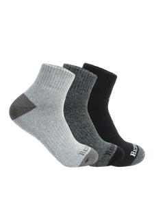 Redback Men’s Bamboo Quarter Sock Black