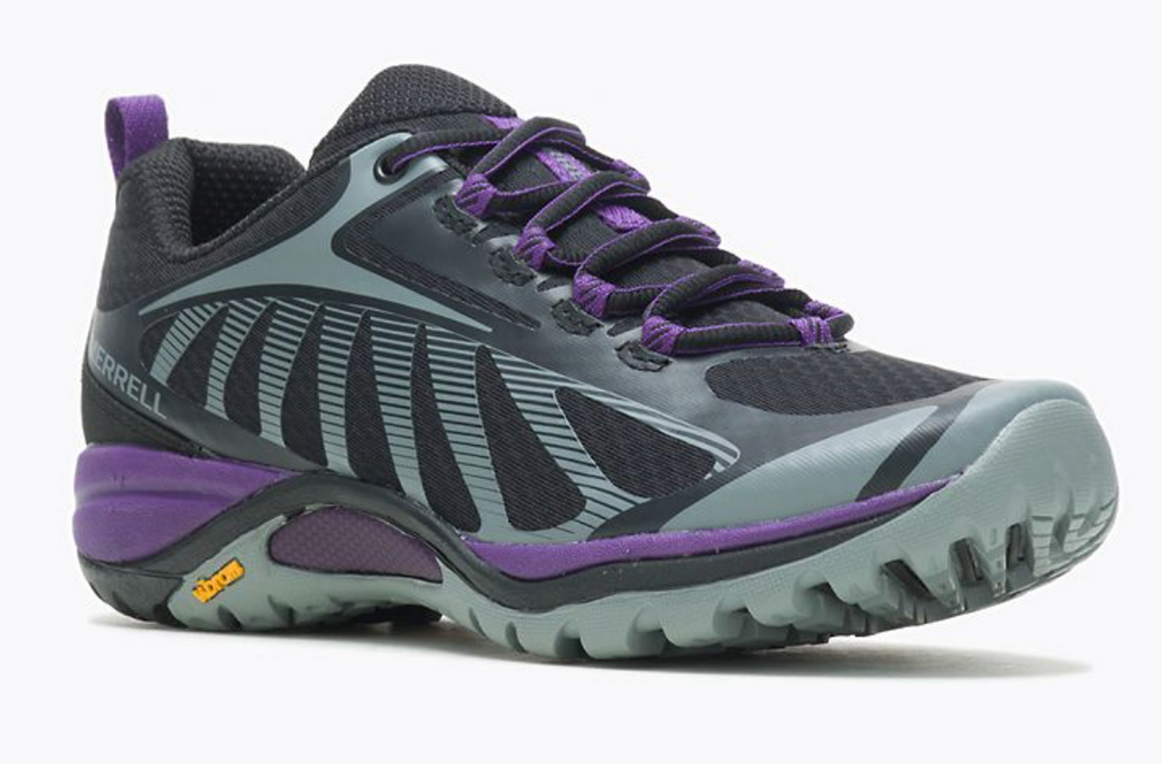 Merrell Womens Siren Edge 3 Low Top Hiking Sneaker Black/Acai