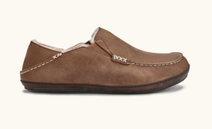 Olukai Mens Moloa Slipper Toffee/Drk Wood