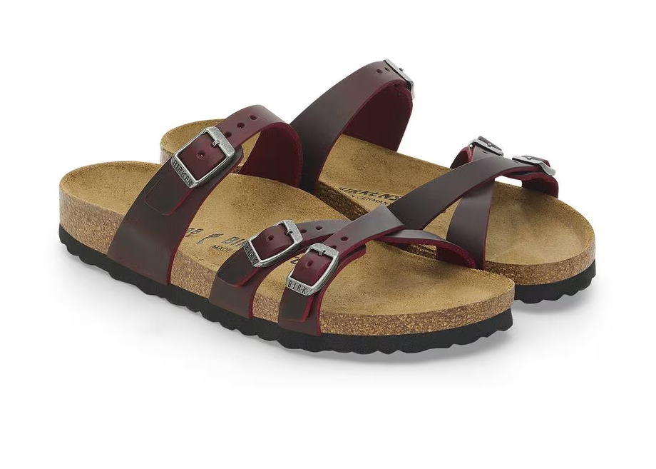 Birkenstock Womens Franca Oiled Leather Zinfandel