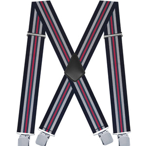 ADJUSTABLE 5CM ELASTIC X-SHAPED SUSPENDER CLIP_CWMM1109: BLACK1 / (OS) 2