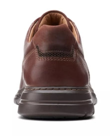Clarks Mens Unbrawley Pace Casual Dress Shoe Mahogany Leather