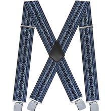 Load image into Gallery viewer, ADJUSTABLE 5CM ELASTIC X-SHAPED SUSPENDER CLIP_CWMM1109: BLACK1 / (OS) 2