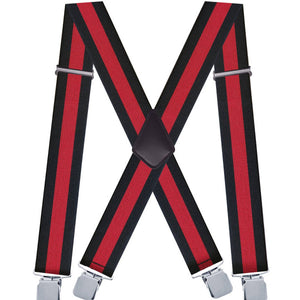 ADJUSTABLE 5CM ELASTIC X-SHAPED SUSPENDER CLIP_CWMM1109: BLACK1 / (OS) 2