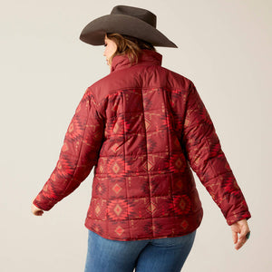Ariat Women's Crius Insulated Jacket Burnt Rose Print