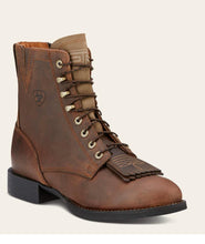 Load image into Gallery viewer, ARIAT WMNS HERITAGE LACER 2 WESTERN BOOT DISTRESSED BROWN