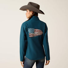 Load image into Gallery viewer, Ariat Women&#39;s New Team Patriot Softshell Jacket Reflecting Pond