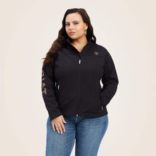 Load image into Gallery viewer, Ariat Women&#39;s New Team Softshell Jacket Black Leopard