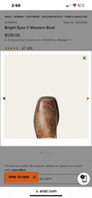 Load image into Gallery viewer, ARIAT WMNS BRIGHT EYES 2 WESTERN BOOT