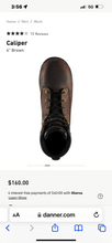 Load image into Gallery viewer, Danner Mens Caliper 6 Inch Soft Toe Work Boot