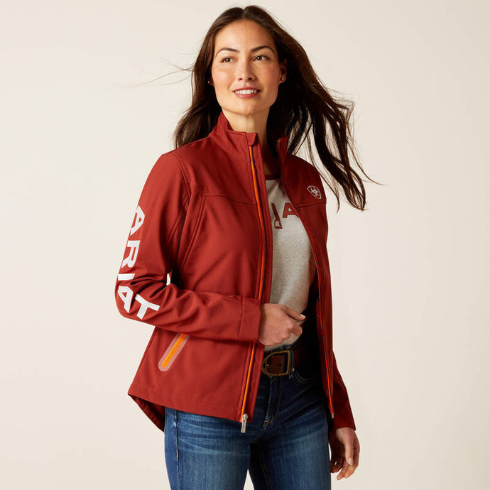 Ariat Women's New Team Softshell Jacket Fired Brick
