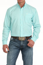 Load image into Gallery viewer, Cinch Men&#39;s Geometric Print Button Down Western Shirt - Turquoise