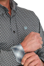 Load image into Gallery viewer, Cinch Men&#39;s Geometric Print Button Down Western Shirt - Grey