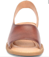 Load image into Gallery viewer, Born Inlet Womens Leather Casual Sandal Dark Tan Bourbon