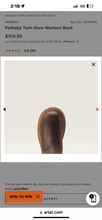 Load image into Gallery viewer, ARIAT WMNS FATBABY TWIN GORE PULL ON WESTERN BOOT