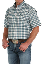 Load image into Gallery viewer, Cinch Men&#39;s Short Sleeve Plaid Button Down Western Shirt - Cream