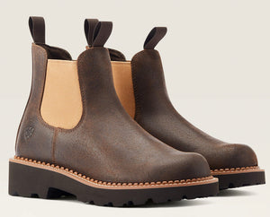 Ariat Womens Fatbaby Twin Gore Pull On Western Boot