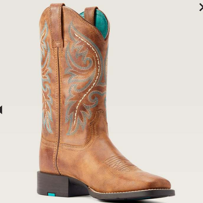 Ariat Womens Roundup Back Zip  Western Boot