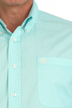 Load image into Gallery viewer, Cinch Men&#39;s Geometric Print Button Down Western Shirt - Turquoise
