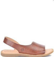 Load image into Gallery viewer, Born Inlet Womens Leather Casual Sandal Dark Tan Bourbon