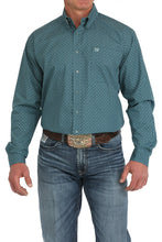 Load image into Gallery viewer, Cinch Men&#39;s Medallion Print Button Down Western Shirt - Green
