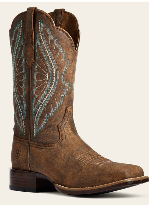 ARIAT WMNS PRIMETIME WESTERN  BOOT TACK ROOM BROWN