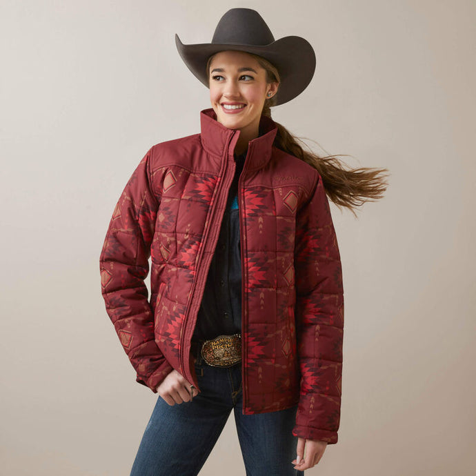 Ariat Women's Crius Insulated Jacket Burnt Rose Print