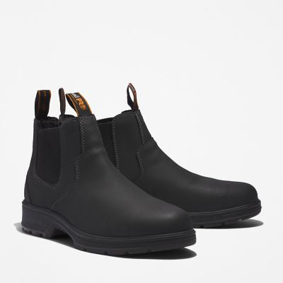 TIMBERLAND PRO MNS NASHOBA PULL ON COMPOSITE SAFETY TOE WORK BOOT BLACK