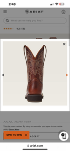 Ariat Womens Delilah Stretchfit  Western Boot