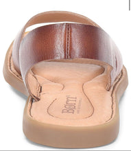Load image into Gallery viewer, Born Inlet Womens Leather Casual Sandal Dark Tan Bourbon