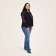 Load image into Gallery viewer, Ariat Women&#39;s New Team Softshell Jacket Black Leopard