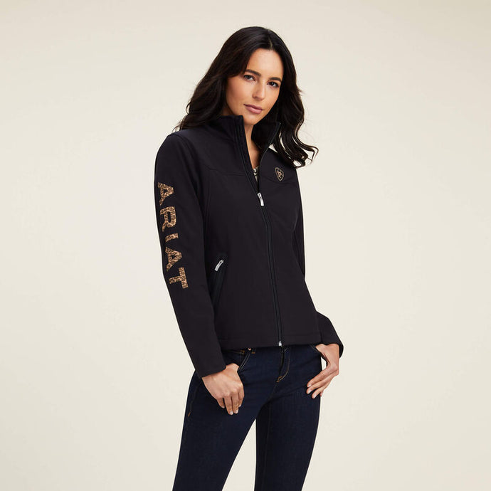 Ariat Women's New Team Softshell Jacket Black Leopard