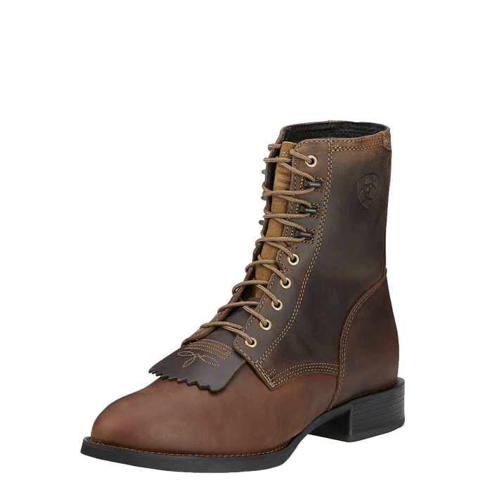 ARIAT MNS HERITAGE LACER WESTERN WORK BOOT BROWN